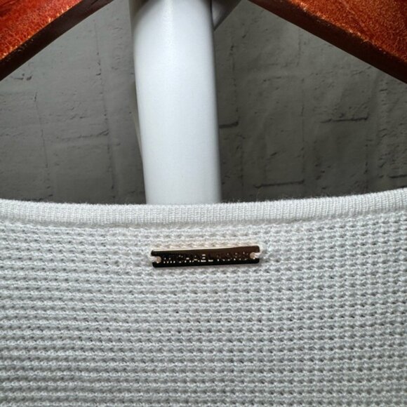 Michael Kors White Long Sleeve Batwing Knit Tunic, in Women’s Size XL - Picture 4 of 14